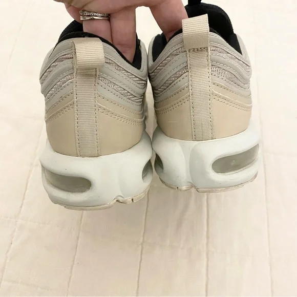 Nike Air Max 97 Black and Cream Shoes - Picture 4 of 9